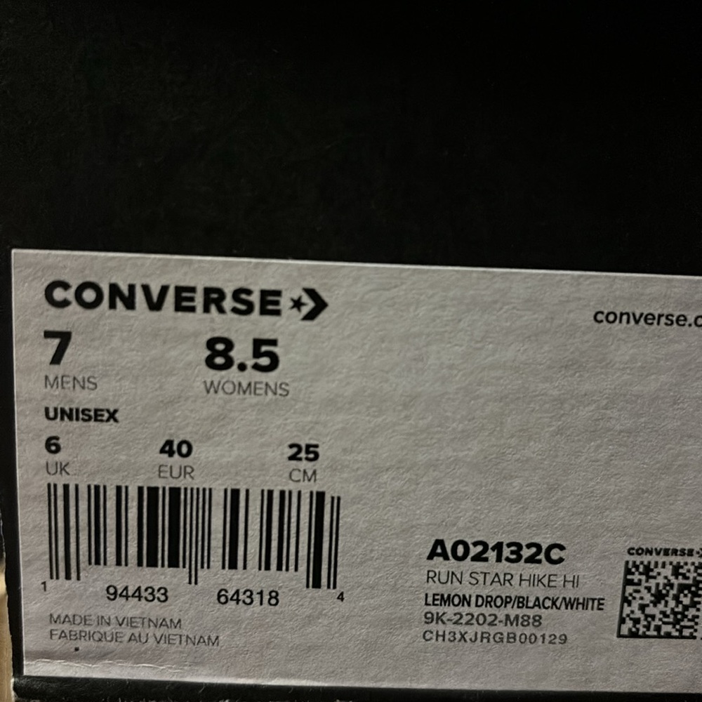 Converse Womens Run Star Hike Hi Canvas A02132C - Picture 8 of 8